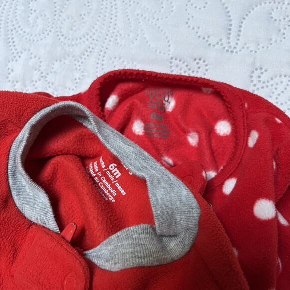 Carter's Fleece Reindeer PJs Size 6m - Picture 4 of 5